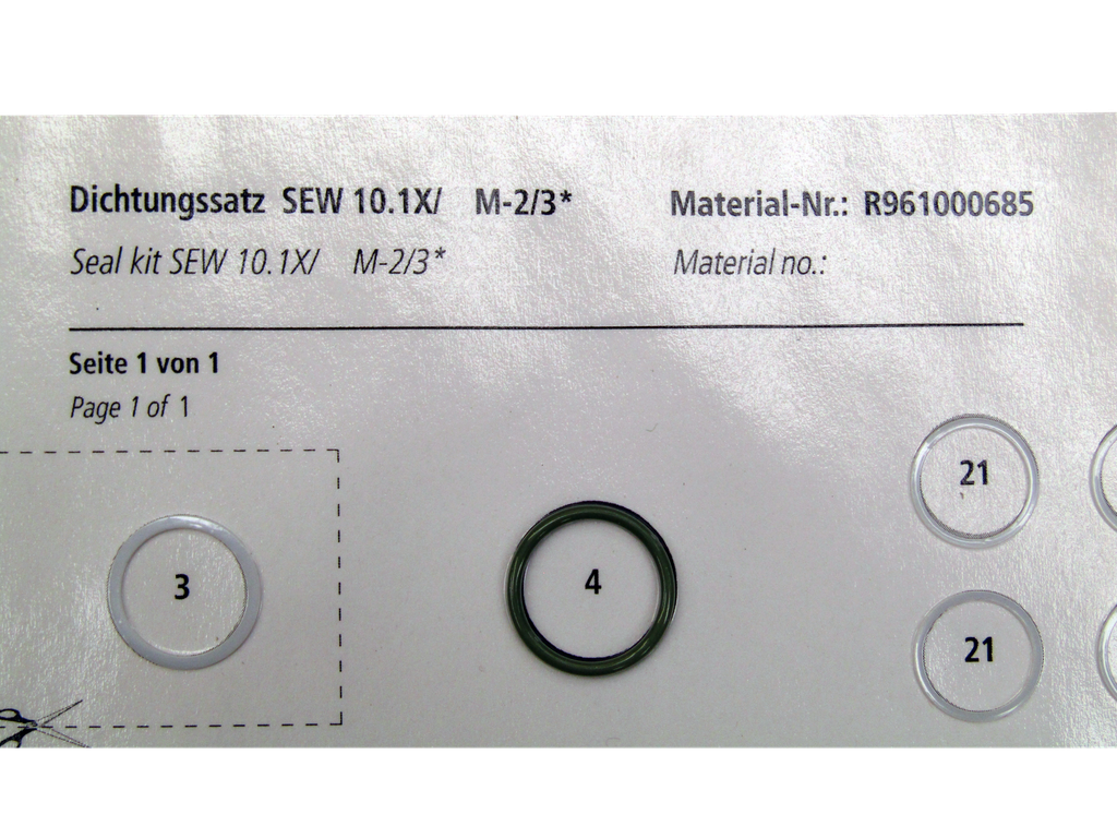 REXROTH KIT DE SELLOS RF 21 050 02 03