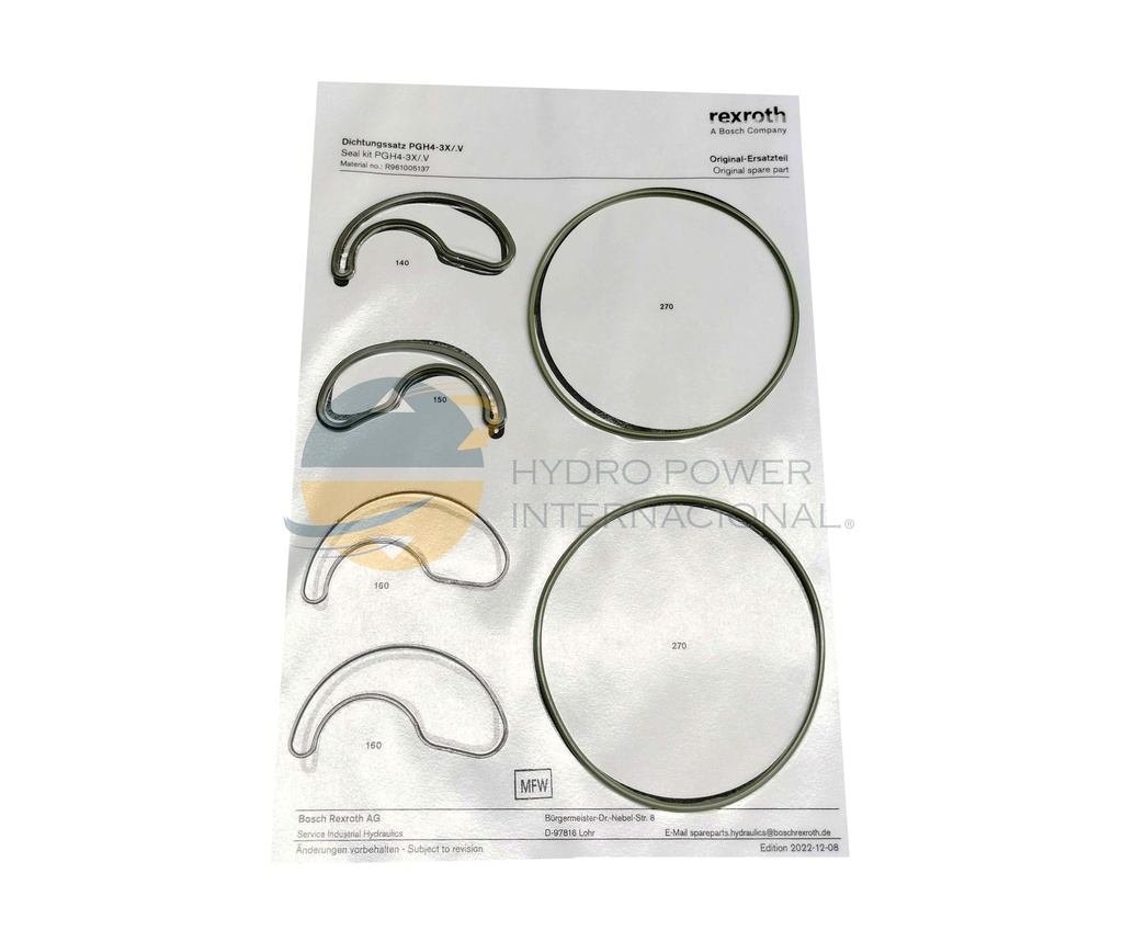 KIT DE REPARACION REXROTH PGH4-3X020.V